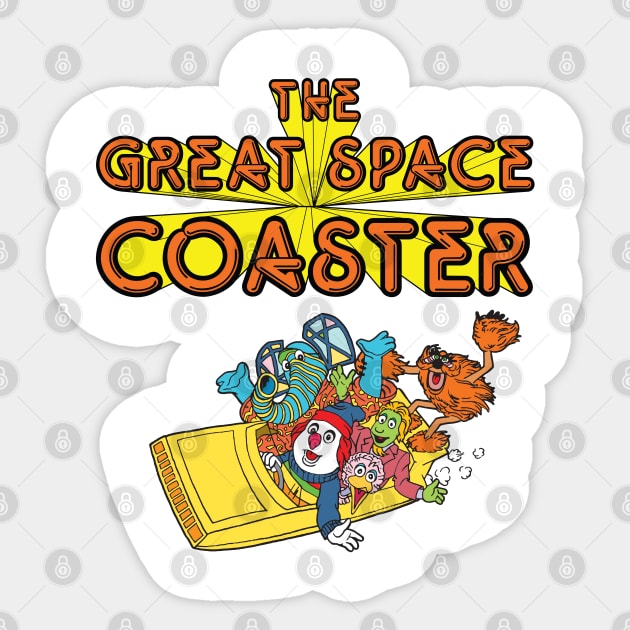 The Great Space Coaster Sticker by Chewbaccadoll